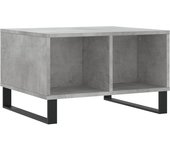 vidaXL Mesa de centro madera contrachapada 60x50x36,5 cm Blanco, Negro, Blanco brillante Mesita de Salón o Comedor o Auxiliar Mesa de Café Meuble Salón