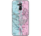 Tumundosmartphone Funda Gel Tpu para Huawei Mate 20 Lite diseño Mármol 08 Dibujos
