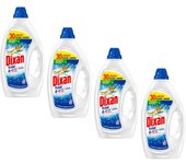 DIXAN Gel Total 4+1 - Detergente Líquido para Lavadora - jabón líquido para lavar la ropa blanca y clara - Limpieza, luminosidad, frescor y sostenibilidad - pack AHORRO 120 Lavados (4x30 lavados)