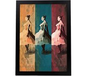 Nacnic Póster Minimalismo De Edgar Degas - Impreso en Papel de 250 Gr/m² - Marco de Madera MDF - Alta Calidad