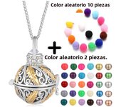 Mexico Chime Aromatherapy Angel Caller Music Ball Pregnant Woman Necklace Essential Oil Diffuser Titanium Steel Chain Pendant