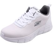 Deportivos Skechers Bobs Sport B Flex - Icy Edge Malla Textil Y Kit Técnico Para Hombre En Color Blanco