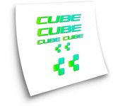 Pegatinas compatibles con cuadro bici Cube x8 degradado