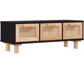 vidaXL Mesa de centro madera contrachapada y de pino 80x40x30 cm Blanco, Negro, Marrón Mesita de Salón o Comedor o Auxiliar Mesa de Café Meuble Salón