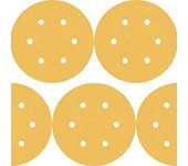 Bosch Professional 50x Lijas Expert C470 con 6 agujeros (para Madera dura, Pintura sobre madera, Ø 150 mm, grano 100, accesorios Lijadora excéntrica)