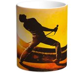 Taza Queen y Freddie Mercury. Musica. Rock and Roll