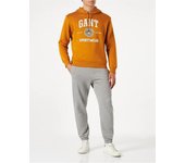 GANT SUDADERA GANT CREST HOODIE NARANJA