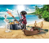 Playmobil starter pack pirata con bote de remos