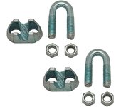 Sujetacable Acero Galvanizado M4 1/8" 2 Unidades EDM