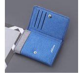 Canvas Wallet Men ID/photo Holders Black/blue/gray Card Holder Wallet Case 8 Slots Hasp Male Purse Credit Card Case