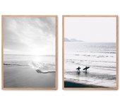 Set de 2 cuadros calidad premium con marco de madera - 30x40 cm o 50x70 cm - POSTER LAB