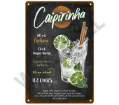 Metal Sign Vintage Tin Signs Retro Decorations Gin & Tonic Cocktail Plate Decorative Poster Plaque Bar Kitchen Home Wall Decor