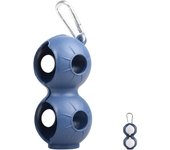 Golf Ball Holder with Hook, Soft Silicone Golf Ball Cover Hold, Balls Carrier Protective Sleeve,2 Golf Balls Pouch Bag for Men Women