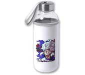 MERCHANDMANIA BIDON DE 420 ML CON FUNDA DE NEOPRENO Monkey D Luffy gear 5 five one piece fruta diablo gomu tapon seguridad