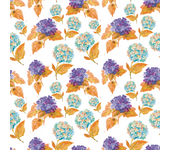 Papel Pintado Floral Narnaja y Lila