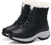 Ankel Boots for Women Winter Outdoor Warm Snow Boots Chunky Platform Waterproof Non-slip Warm Shoes Woman Boots Plus Size Casual