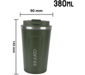 380/510ML Coffee Mug for Tea Water Coffee Car Thermos Mug Leak_Proof Travel Thermo Cup Double Stainless Steel Thermo Cafe