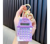 1pc Calculator Keychain Mini Portable Calculator With Creative Cute Keychain 8-Digit Display Pocket Calculator Keychain