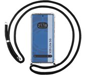 Funda Colgante Transparente para Vivo V29 Lite 5G con Cordon Negro