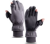 Guantes de esquí de invierno impermeables, guantes de nieve, deportes al aire libre, Snowboard, esquí, pantalla táctil, guantes de lana, antideslizantes, cálidos, dedos completos