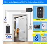 125KHz RFID Access Control Keypad Machine Rainproof Cover EM Card Reader For Door Access Control System Lock Opener