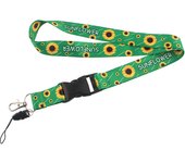 PF217 Dongmanli Hidden Disabilities Sunflower art Lanyard For Keychain ID Card  Badge Holder Key Ring Neck Straps Accessories
