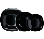 Vajillas y Boles en Vidrio Opal – Colección Carine de Luminarc – Diseños en Blanco, Negro, Gris y Azul