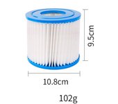 Paquete de 6 Elementos filtrantes INTEX, available en Tres estilos: Y D A, ajustados para Elementos filtrantes Intex, filtros purificadores Intex y filtros purificores Intex