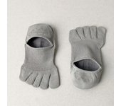 5 Pairs Men Toe Socks with Separate Fingers Thin Mesh Summer Five Finger Socks Anti-slip Sports No-Show Slipper Socks Invisible