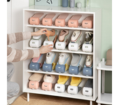 Simple Modern Shoe Rack Shoe Storage Rack Double-Layer Integrated Adjustable Home Dormitory Living Room Plastic