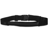 OZIO FITNESS Riñonera Deportiva Ajustable Negra con Bolsillo elástico con cremallera