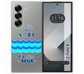 Tumundosmartphone Funda Carcasa Dura para Samsung Galaxy Z Fold 6 5G diseño Agua Dibujos