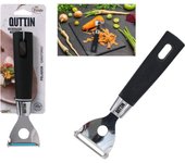 QUTTIN - PELADOR GIRATORIO GAMA FOODIE ACERO INOXIDABLE - Pelador Ergonómico y Eficiente - Pelador de Acero Inoxidable Resistente - Pelador con Mango Antideslizante - Pelador Versátil para Frutas y Verduras - Pelador Apto para Lavavajillas