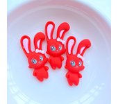 10Pcs New Cute Resin Mini Cartoon Rabbit Series Flat Back  Scrapbooking DIY Jewelry Craft Decoration Accessories