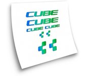 Pegatinas compatibles con cuadro bici Cube x8 degradado