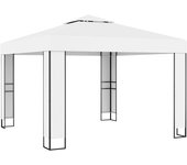vidaXL Cenador con Doble Techo Carpa para Fiestas Bodas Toldo Jardín Color Taupé,  Blanco,  Antracita y mas