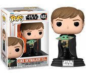 Funko Pop! Mandalorian - Luke Skywalker con Grogu, 58290, Nº482