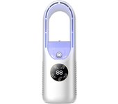 Ventilador de aire acondicionado portátil de 12*4,7*4,8 pulgadas, ventilador de pulverización Silencioso USB, with Luces de Colores, synchronization de 6 velvidades, velocdad del Viento de 6 velocades, para el uso en el hogar y la Opicina