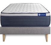 Pack colchón Actilatex max 90x190cm + Somier, Látex y espuma viscoelástica, 7 zonas de confort
