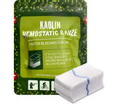 Hemostatic Kaolin Gauze Combat Emergency Trauma Z-Fold Soluble For Ifak Tactical First Aid Kit Medical Wound Dressing
