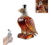 Decantador de whisky de cristal con águila, botella de whisky única para hombre, divertido juego de decantador de whisky con águila para decoración de bar en casa, decantador de whisky perfecto como recuerdo de cumpleaños para papá, esposo y amantes del w