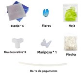 20PCS Tulip Nightlight Handmade DIY Material Cube Tulip Mirror Bedroom Decor Atmosphere Lamp Valentine's Day Birthday Gift