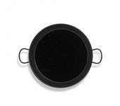 Vaello Paella Tradicional de Acero Esmaltado ø34cm - Ideal para 6 Personas - Apta para Cocinas de Gas - Fabricación Nacional