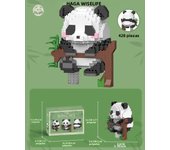 Mini Cute Creative Panda Micro Building Blocks 3D Diamond Model Animals Bricks DIY City Construction Toys for Children Kids Gift