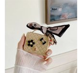 Mini Leather Case Ribbon Headphone Bag For AirPods 4 Headphone Case Airpods Pro 2 Wireless Headphone Case For Samsung Galaxy