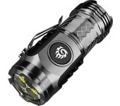 High Power LED Flashlight Torch Mini Portable Three-eye Multi-Function Flashlights Waterproof High Lumens Tactical Hunting Light