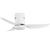Ventilador de Techo LED Fabrilamp Blanco 20W Metal / ABS / Policarbonato Motor DC con Temporizador Mando a Distancia Verano e Invierno