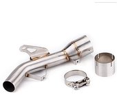 Z900 Slip-on Motorcycle Exhuast Middle Link Pipe Escape Muffler Adapter Connect Pipe Catalytic Delete Z 900 Stainless steel