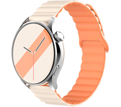 Magnetic loop For Samsung Galaxy watch 6 5 4 Classic 20MM 22mm Silicone bracelet Amazfit Bip 5/3 pro/Balance/GTS/GTR 4-3 strap
