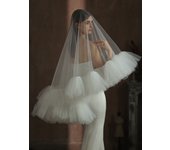 Women One-layer 3 Meters Wedding Veil Cathedral Lace Long Voile Mariage White Ivory Bride Wedding Accessories Veu De Noiva L